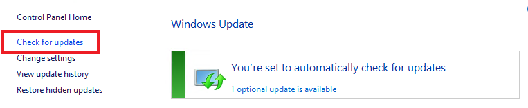 Server 2012 R2 Check Updates