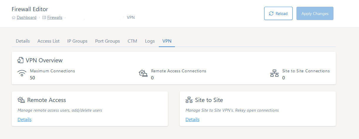 VPN Dashboard