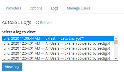 AutoSSL logs