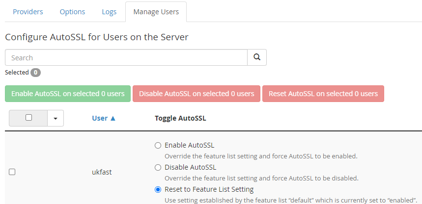 AutoSSL users