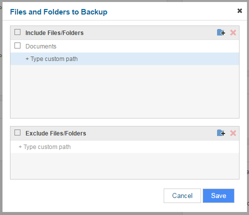 files and folders default