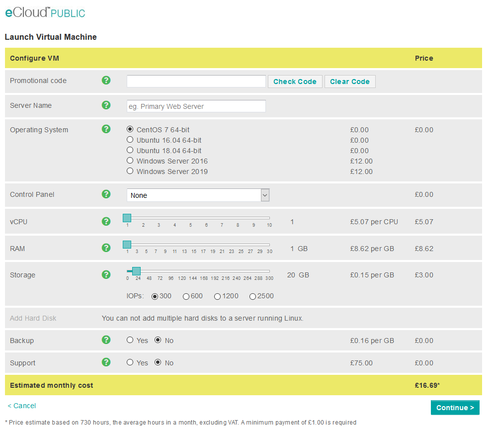 launch vm